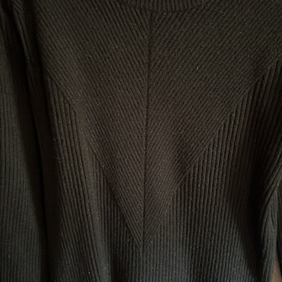 Black Puff Sleeve Sweater - Picture 4 of 4